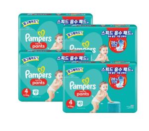 P&G 팸퍼스 2021 베이비 드라이 팬티형 4단계-공용 (168매)