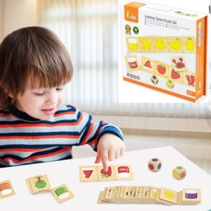 에이치플러스몰 비가 원목퍼즐 러닝 칼라 퍼 WE67BE0_이미지