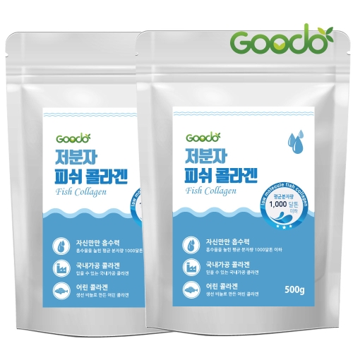 저분자 피쉬 콜라겐 펩타이드 분말 1000da 300g 500g 2개