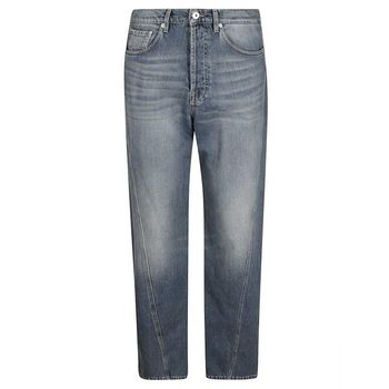 랑방 트위스트 레그 데님 팬츠 라이트 블루 151852997