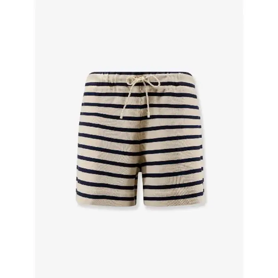 N85 L10938H00010 여성 반바지 숏츠 팬츠 Cotton shorts with striped pat