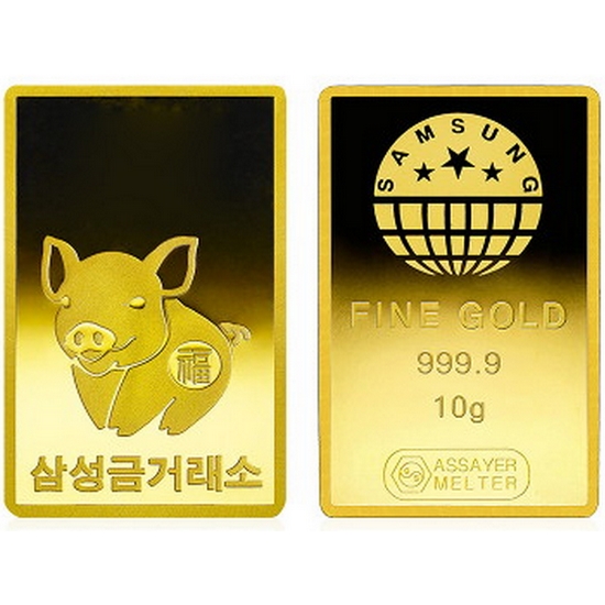 삼성금거래소 복돼지 골드바 10g_이미지
