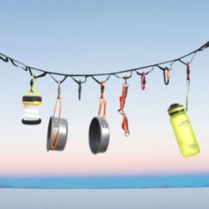 캠핑 카라비너19P 데이지체인6.5m 랜턴걸이 걸이 다용도걸이 수납걸이 소품걸이 정리소품걸이