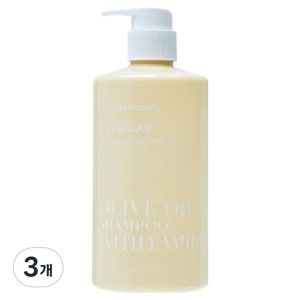 정직한실험실 올리브 오일 샴푸 위드패밀리 500ml (3개)