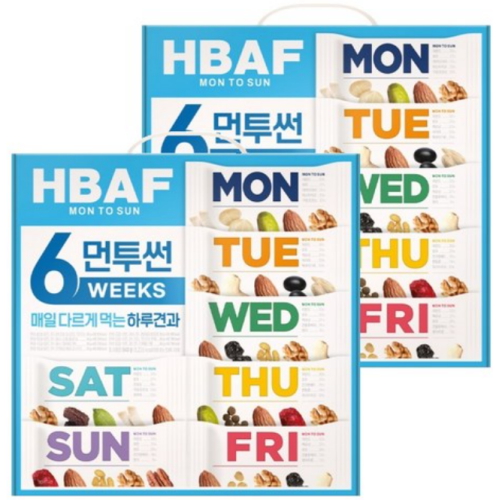 HBAF 먼투썬 하루견과 6주 840g이미지입니다. 누르면 해당 게시물로 새창이동합니다.