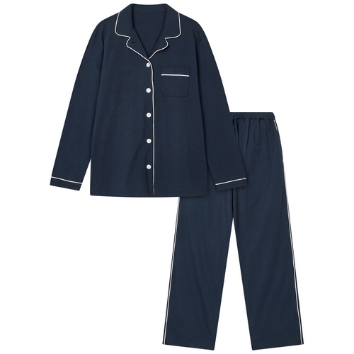 신세계인터내셔날 자주(JAJU) 스마트 코튼 10부 파자마 세트 J21N901014 (056, 네이비)