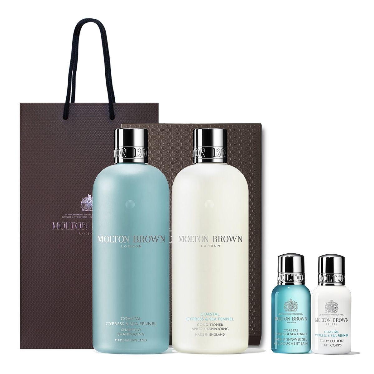 몰튼브라운 코스탈 사이프러스 씨 펜넬 샴푸 300ml+컨디셔너 300ml 2종세트