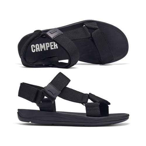 Camper 남자 샌들 매치Match 벨크로 올블랙 스포티 샌들 멀티컬러 K100539-001