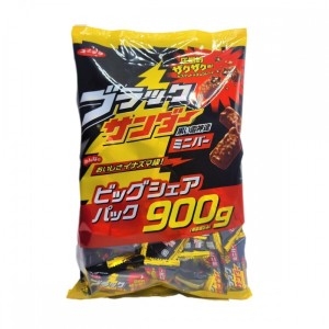 유라쿠 제과 블랙 썬더 빅 쉐어 팩 900g 코코아 쿠키 초콜릿_이미지