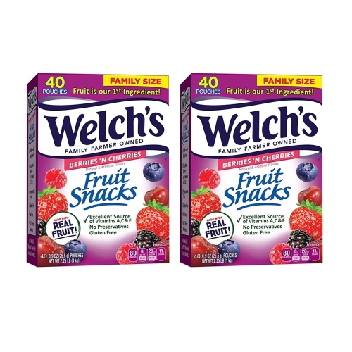 웰치스 웰치스 후르츠스낵 Welch`s Berries N Cherries 2박스