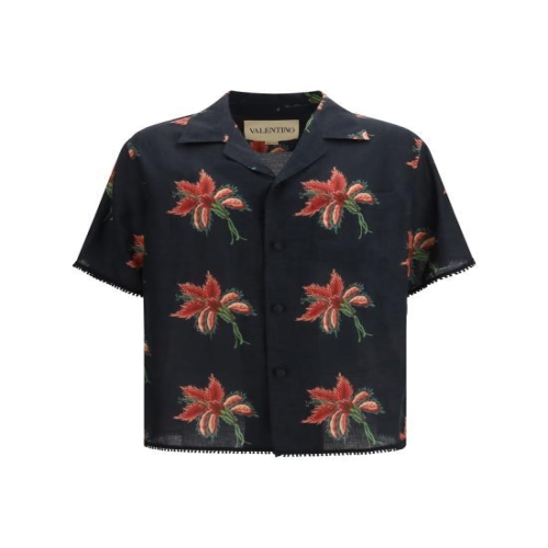 가라바니 긴팔 셔츠 8V3AAN11BA7 D5Y BLACK