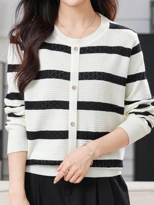 화세 펀칭아가일큐빅니트_HB6SKN024C_이미지