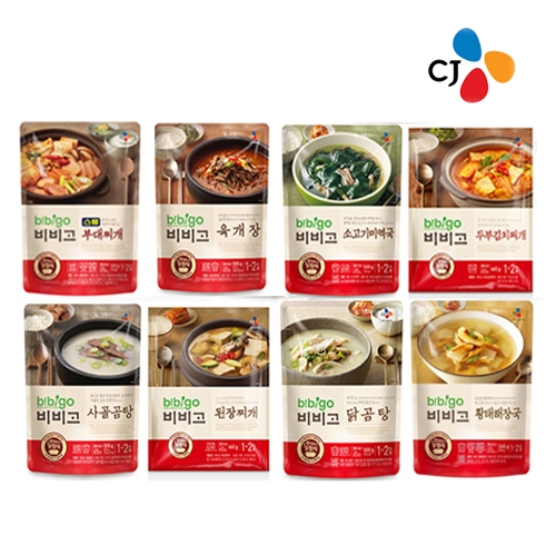 CJ제일제당 비비고 즉석국 국 찌개 500g 8개