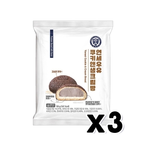 연세우유 쿠키앤생크림빵 155g (3개)
