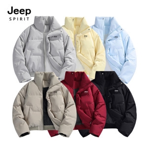 JEEP 스피릿 빈티지 레트로 무드 숏 패딩 아우터 QZ8816