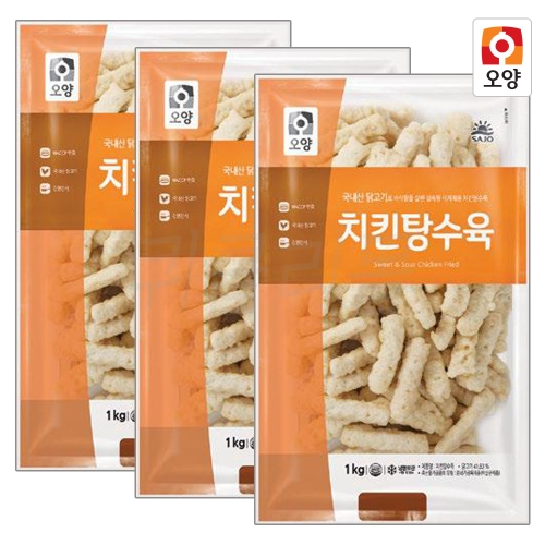 사조오양 치킨 탕수육 1kg (3개)