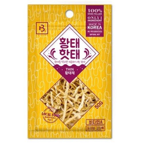 덕수식품 브리더랩 독 황태핫태 황태채 50g (1개)