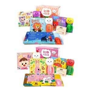 스마트베어 <b>튤립</b> <b>사운드</b><b>북</b> 코랄이 + 분홍이 세트 (6권)