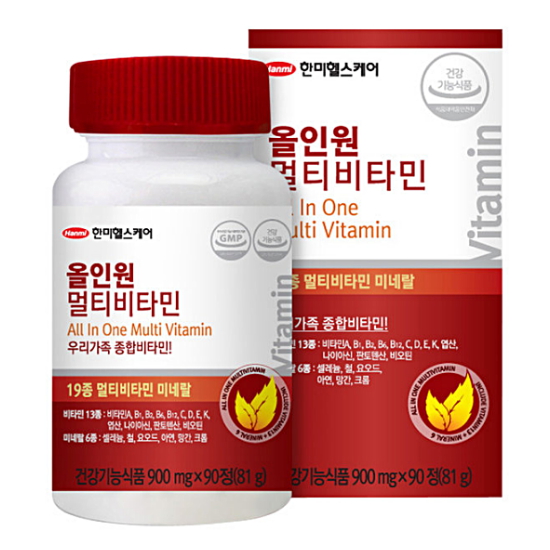 한미헬스케어 올인원 멀티비타민 90정 (3개)