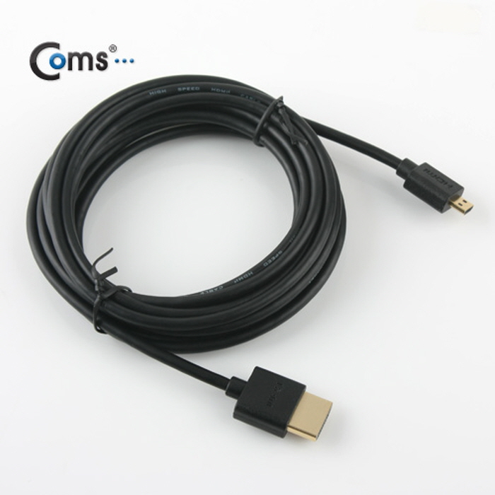 HDMI/HDMI MICRO 케이블 V1.4/FLAT/초슬림 고급/검정