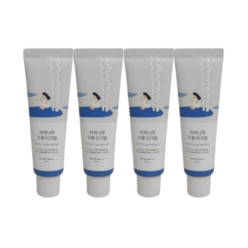라운드랩 자작나무 수분 선크림 50ml (4개)