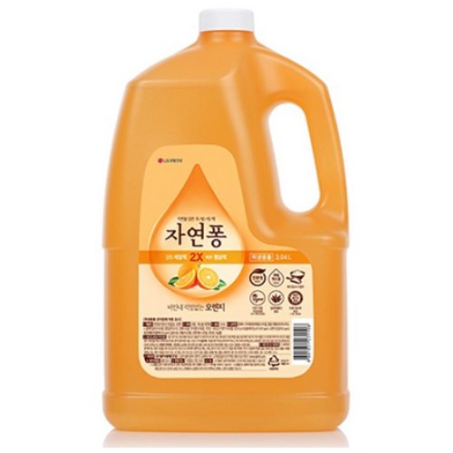 LG생활건강 자연퐁 2X 오렌지 리필 3.04L (24개)