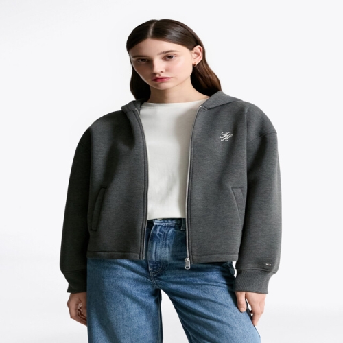 타미힐피거 종합관 여성 인터록 후드집업 T22F7TJC061WT1 P61_이미지