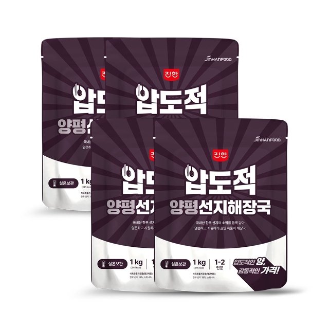 진한식품 압도적 양평선지해장국 1kg (4개)_이미지