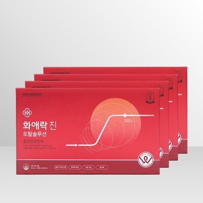 정관장 화애락 진 토탈솔루션 70ml 30포 (4개)_이미지