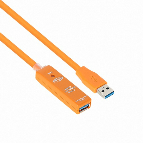 강원전자 NETmate USB 3.0 리피터 케이블 CBL-302OR (5m)_이미지