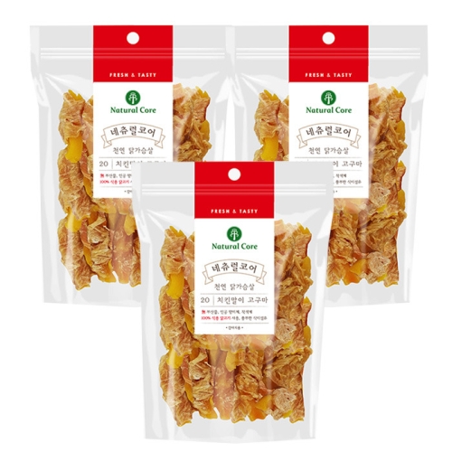 네츄럴코어 천연닭가슴살 치킨말이고구마 220g (3개)_이미지