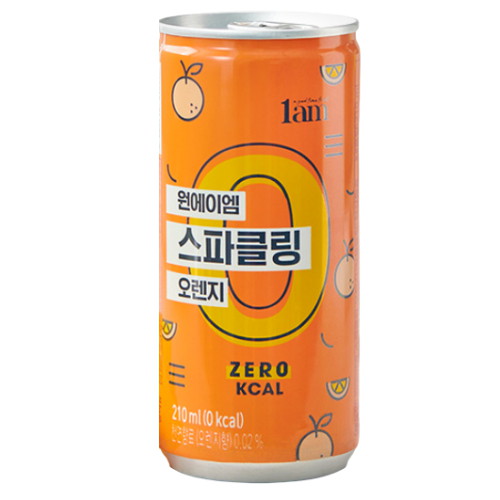 푸드나무 원에이엠(1am) 스파클링 오렌지 제로 210ml (30개)