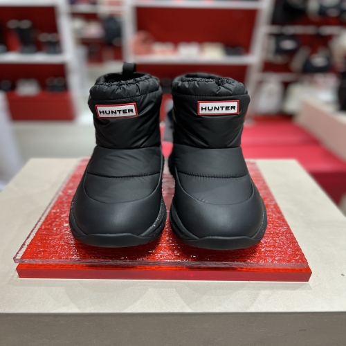 헌터 코리아 UNISEX 그립 숏 스노우부츠 블랙 UFS7100NYLBLK_이미지