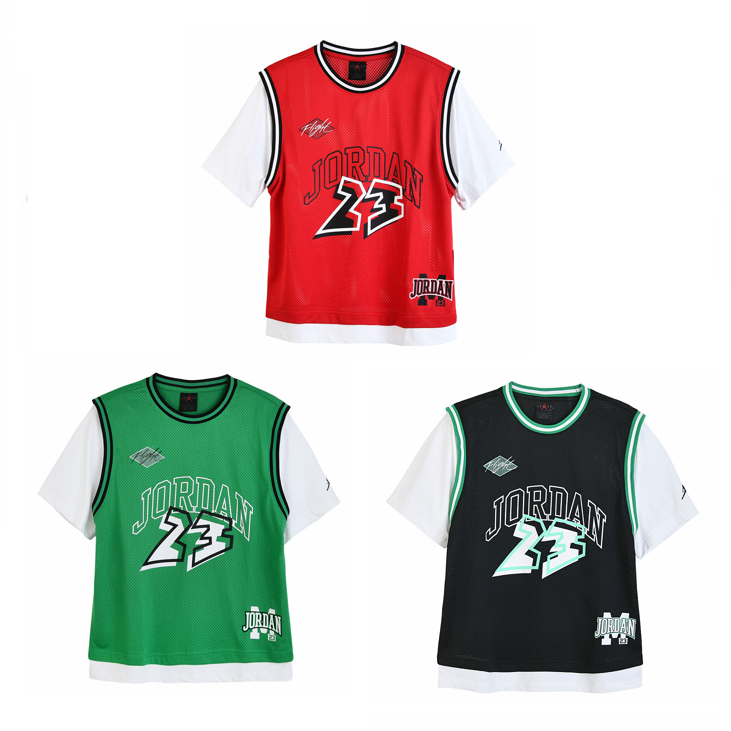 나이키 나이키키즈 3 color 조던23레이어드반팔티 N262TS353P 140-170 N262TS353P