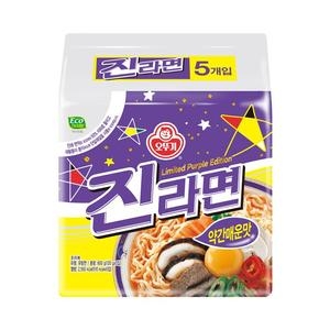 오뚜기 진라면 약간매운맛 120g (5개)
