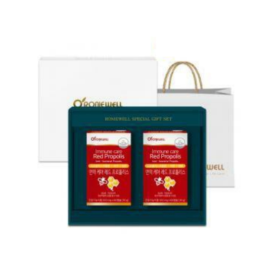 로니웰 면역케어 레드 프로폴리스 60캡슐 2개입 세트 (1개)
