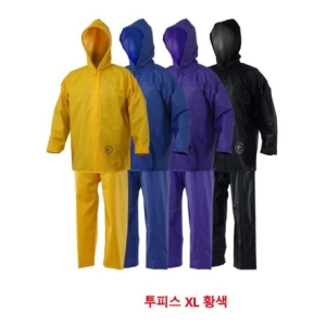에스제이 제비표 8890144 신사용 투피스 우의 SI 200G 황색 XL 신사용 의 우비 제비표우