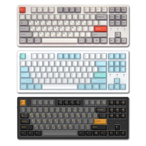 다얼유 A87 PRO SF 유무선 기계식 레트로베이지