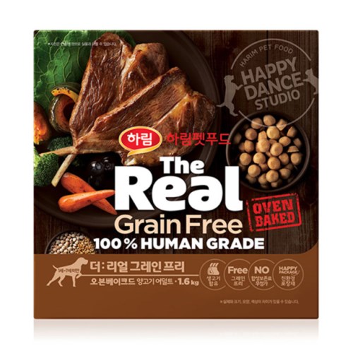  더리얼 독 그레인프리 오븐베이크드 양고기 어덜트 5.8kg [1개]