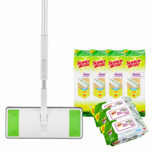 3M 스카치브라이트 올터치 막대걸레 표준형 (+정전기200매, 물걸레90매)_이미지