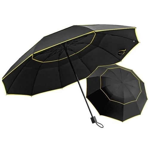 셀러허브 패션 메모리 이중 방풍 완전 자동 3단 대형 우산 125cm 이중방풍 튼튼한 10골살대 47363162_이미지