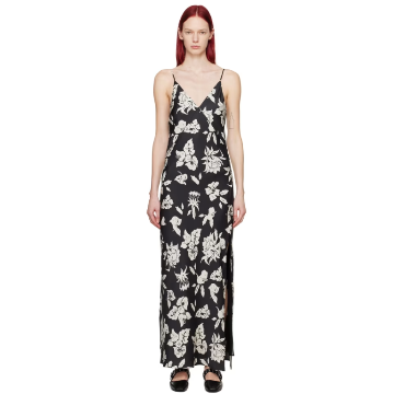 블랙 라리사 미디 드레스 WAW24S30194619 T