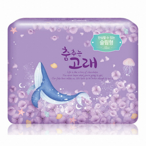 꿈꾸는고래 춤추는고래 매직에어쿠션 슬림 오버나이트 18개 (5팩(90개))