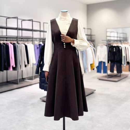 미니멈 V넥슬리브리스원피스 MYDAWO1160