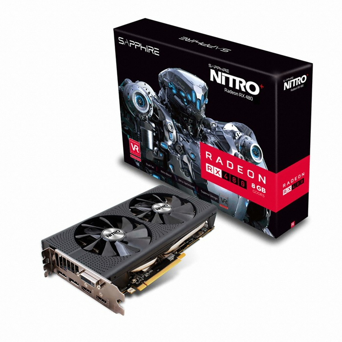 SAPPHIRE 라데온 RX 480 NITRO+ D5 8GB Dual-X_이미지