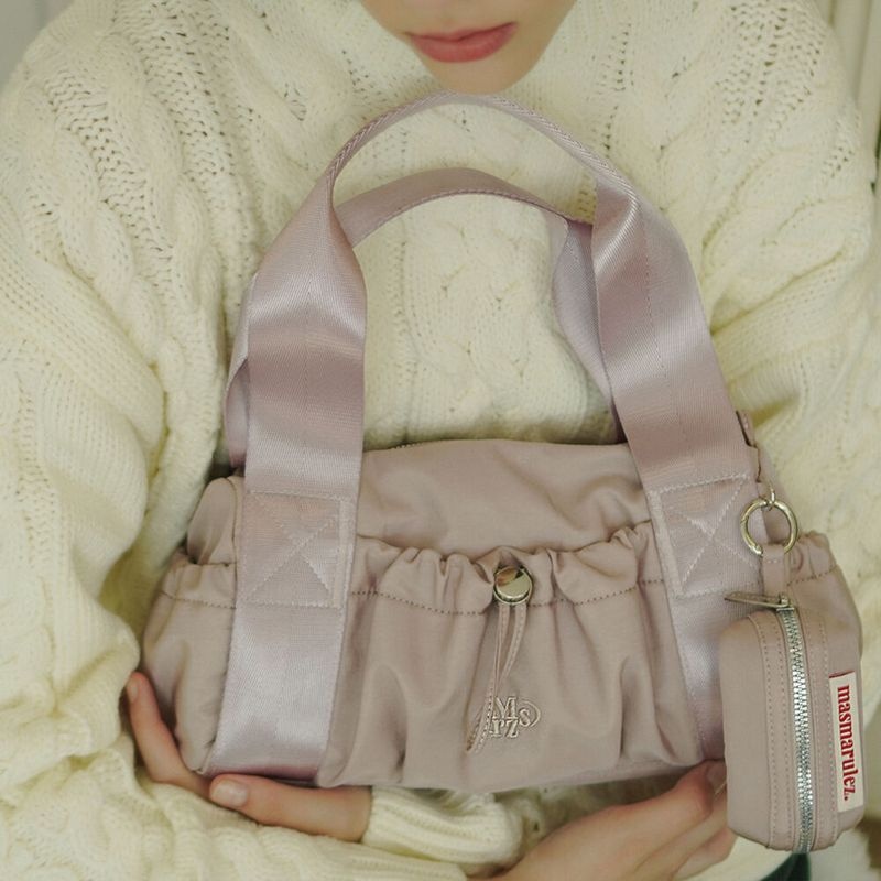 마스마룰즈 MASMARULEZ 파우치세트 mini ver. glossy tote cross bag _Lilac pink 3067185..