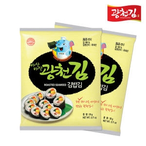 광천김 바삭바삭 두번 구운 김밥김 20g [10개]