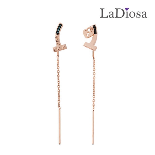 18K 라디오사 청다이아 귀걸이 G18D-7949EM