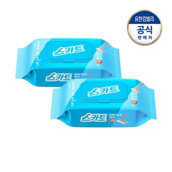 유한킴벌리 스카트 물<b>걸레</b>청소포 베이직 대형 30매 370 210 mm