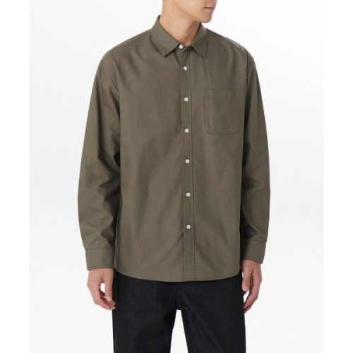 무신사 무신사 스탠다드 STANDARD 릴렉스 핏 옥스포드 셔츠 더스티 카키 202610